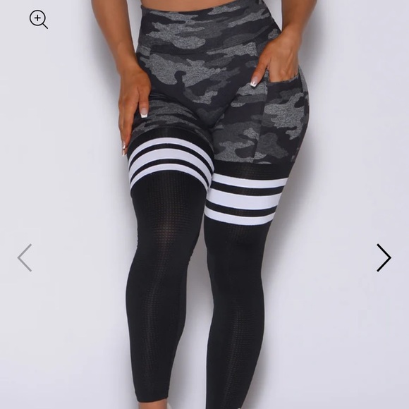 Bombshell Sportswear Scrunch Thigh Highs Camo Sz Medium - Picture 1 of 3